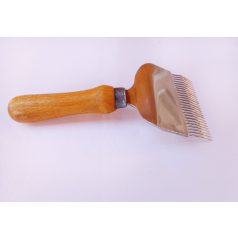 Széles fedelezővilla, fanyéllel